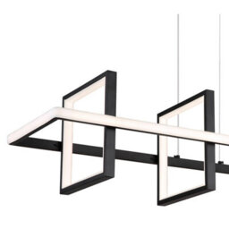 Luminosa Lighting Luminosa Wolfhard Squares Pendant Ceiling Light Matt Black 4X Led Dimmable 2700-6000K Remote Control - thumbnail 4