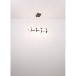 Luminosa Lighting Luminosa Wolfhard Squares Pendant Ceiling Light Matt Black 4X Led Dimmable 2700-6000K Remote Control - thumbnail 7