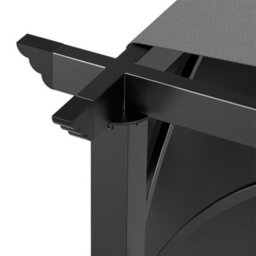 Living And Home Outdoor Pergola With Adjustable Canopy Dark Grey Outdoor Pergola With Flat Roof - thumbnail 6