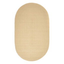 Homescapes Linen Handmade Woven Braided Oval Rug, 60 X 90 Cm - thumbnail 2