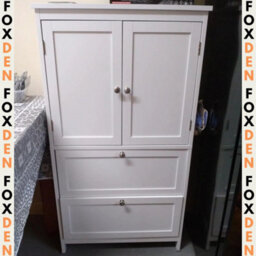 Bathroom Floor Cabinet Wooden Storage Cupboard Kitchen Pantry Larder - thumbnail 6