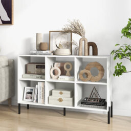 Costway Wooden Storage Bookcase 6 Cube Open Bookshelf Home Office Display Cabinet Rack - thumbnail 4