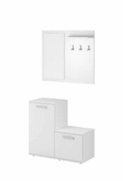 Arte Stylish Monti Hallway Set In White Matt - Modern Elegance For Your Entryway