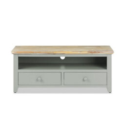 Statement Furniture Florence Sage Green Tv Stand With 2 Drawers And Shelf