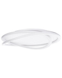 Beliani Ceiling Lamp - Round White Acrylic Shade, Dimmable Integrated Led, 500mm Diameter - thumbnail 2