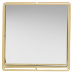 Urbn-Living 2-Pc Metal Gold Square Mirror Tray - thumbnail 6