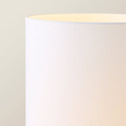 Valuelights Deegan Grey Cement Effect Ceramic Midi Floor Lamp With Natural Cream Cylinder Shade - thumbnail 4