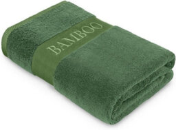 Gaveno Cavailia 2Pk Bamboo Bath Sheet 90X140 Green Super Absorbent Quick Drying Extra Large Cotton Towel Set For Spa Gym Towel - thumbnail 2
