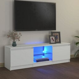 Vidaxl Tv Cabinet With Led Lights White 120X30X36 Cm - thumbnail 2
