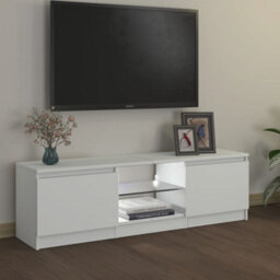 Vidaxl Tv Cabinet With Led Lights White 120X30X36 Cm - thumbnail 5