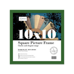 10X10 Green Picture Frame (25.4 X 25.4Cm) Poster, Photo, Artwork, Gallery Wall Or Print - thumbnail 1