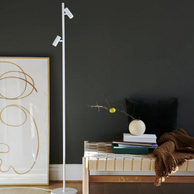 Nordlux Omari Metal Floor Lamp Adjustable Heads White,mains Led - image 1