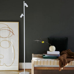 Nordlux Omari Metal Floor Lamp Adjustable Heads White,mains Led - thumbnail 1