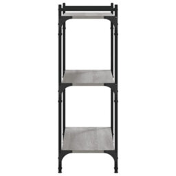 Berkfield Bookcase 3-Tier Grey Sonoma 80X30X86 Cm Engineered Wood - thumbnail 5