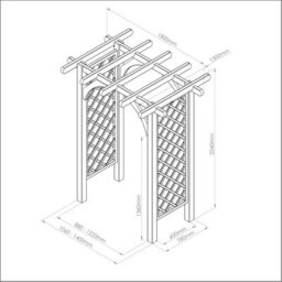 Adjustable Garden Arch Horizon Arch By Zest Outdoor Living - thumbnail 3