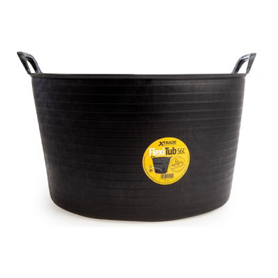 Xtrade Flexitub Black 56 Litre - X0900040 - Ideal For Storage And Gardening - image 1