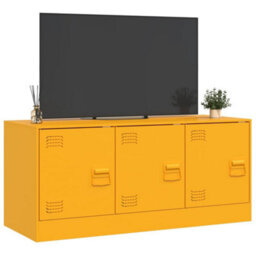 Walplus Tv Cabinet Mustard Yellow 99X39X44 Cm Steel - thumbnail 5