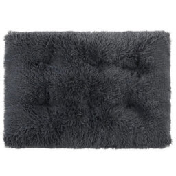 Dark Grey Medium (80X55Cm) Dog Bed Soft Pet Cushion Large Dog Crate  Cat Mattress Washable Pad Mat - thumbnail 1