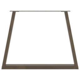 Berkfield Dining Table Legs V-Shape 2 Pcs Natural Steel 100X(72-73.3) Cm Steel - thumbnail 5