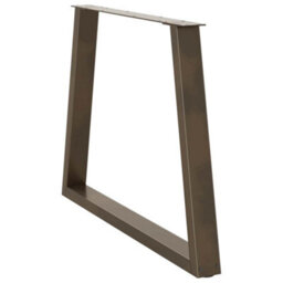 Berkfield Dining Table Legs V-Shape 2 Pcs Natural Steel 100X(72-73.3) Cm Steel - thumbnail 4