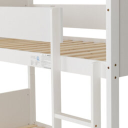Seconique Bruno 3Ft  Bunk Bed White Perfect For Children's Rooms - thumbnail 6