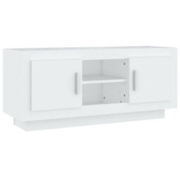 Berkfield Stylish Tv Cabinet White 102X35X45 Cm Engineered Wood - thumbnail 1