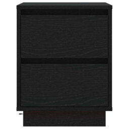 Berkfield Bedside Cabinet With Led Lights Black 39X34.5X50 Cm - thumbnail 7