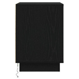 Berkfield Bedside Cabinet With Led Lights Black 39X34.5X50 Cm - thumbnail 8