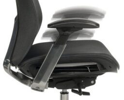 Teknik Quantum Luxury Mesh Executive Chair Black Frame With Automatic Weight Tension Control And Brushed Aluminium Components - thumbnail 4