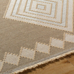 Livabliss Mystery-Washable Tan Beige Ivory Modern Living Dining Jute Rug 118 X 170 Cm Easy Care, Non Shedding - thumbnail 3