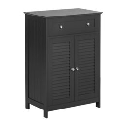 Sobuy Frg238-Dg, Bathroom Cabinet Versatile Storage Unit With Drawer, Moisture-Resistant Cupboard,grey,w60Xd35Xh87 - thumbnail 8