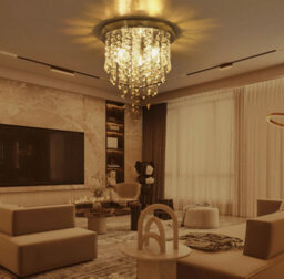 Modern Led Crystal Ceiling Lights Pendant Chandelier Lamp For Living Dining Room - thumbnail 2