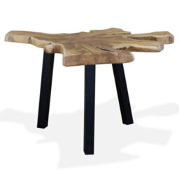 Berkfield Elegant Coffee Table Genuine Teak 80X70X38 Cm - thumbnail 3