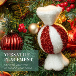 The Christmas Workshop Ball Sweet Tinsel Christmas Tree Decoration - thumbnail 3