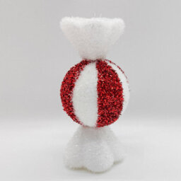 The Christmas Workshop Ball Sweet Tinsel Christmas Tree Decoration - thumbnail 1