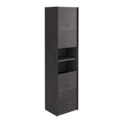 Plum&clay Matterhorn Dark Oak Wall Hung Bathroom Tall Storage Cabinet (H)1700mm (W)400mm