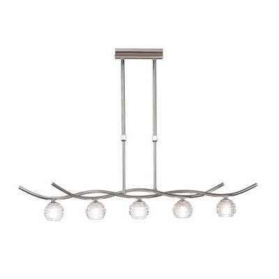 Luminosa Lighting Luminosa Dali Telescopic Pendant Line 5 Light G9, Polished Chrome - image 1