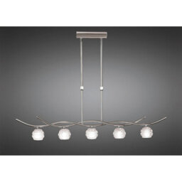 Luminosa Lighting Luminosa Dali Telescopic Pendant Line 5 Light G9, Polished Chrome - thumbnail 2