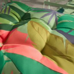 Ohs 2 X Palm Print Garden Seat Pads Outdoor Chair Cushions - thumbnail 3