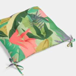 Ohs 2 X Palm Print Garden Seat Pads Outdoor Chair Cushions - thumbnail 5