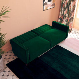 Dorel Home Pin Tufted Transitional Sofa Bed Velvet Green - thumbnail 8