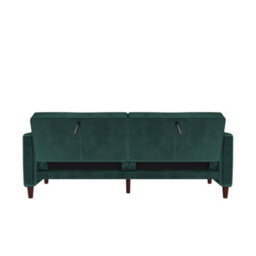Dorel Home Pin Tufted Transitional Sofa Bed Velvet Green - thumbnail 4
