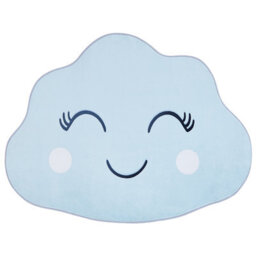 Beliani Kids Rug Cumulus Light Blue 90 X 120 Cm - thumbnail 1