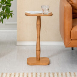 MH London Jasmine Side Table Solid Wood Bedside Table For Living Room And Bedroom - thumbnail 3