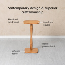 MH London Jasmine Side Table Solid Wood Bedside Table For Living Room And Bedroom - thumbnail 4