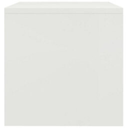 Berkfield Bedside Cabinet White 40X30X30 Cm Engineered Wood - thumbnail 5