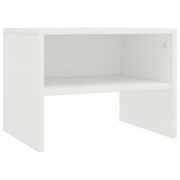 Berkfield Bedside Cabinet White 40X30X30 Cm Engineered Wood - thumbnail 2