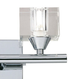 Luminosa Lighting Luminosa (0004 030) Cuadrax Wall Lamp Switched 2 Light G9, Polished Chrome - thumbnail 4