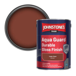 Johnstone's Trade Wood & Metal Aqua Guard Durable Gloss Paint Cedar Chest (Ppg1065-7) 5L - thumbnail 1