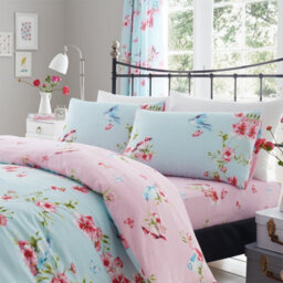 Gc Gaveno Cavailia Tropical Birds Duvet Cover Bedding Set Blue King 3Pc With Birds And Flowers Print Quilt Cover - thumbnail 2